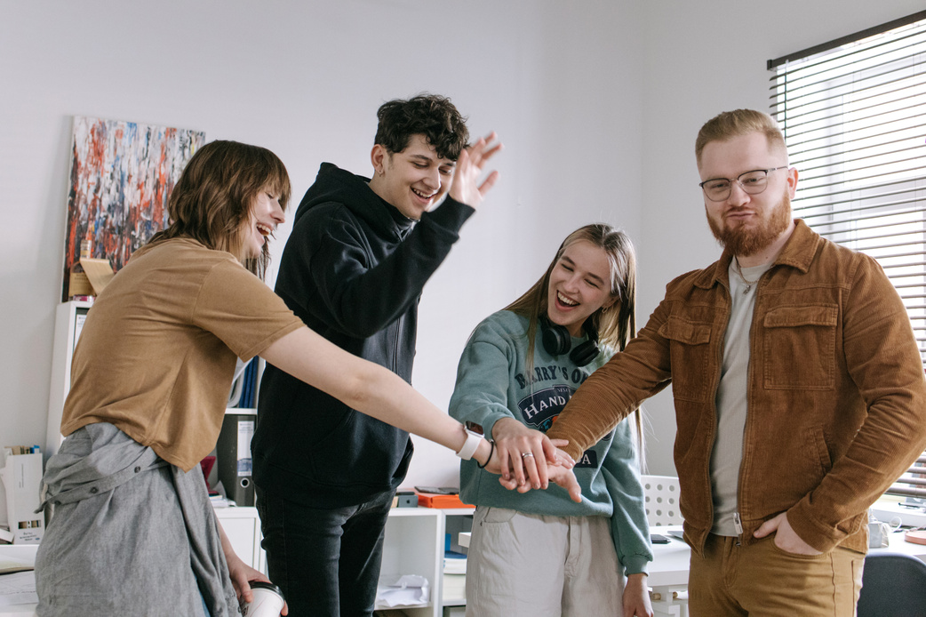Photo of a Group with Teamwork