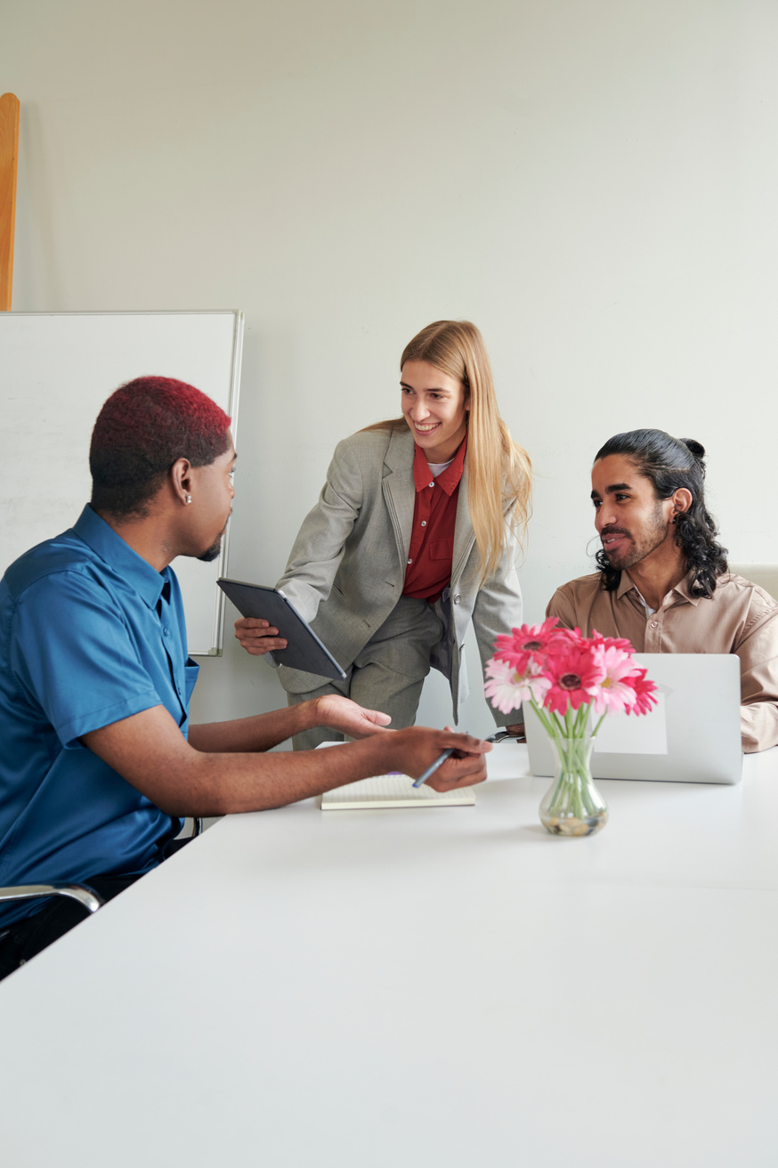Businesswoman Leading a Meeting